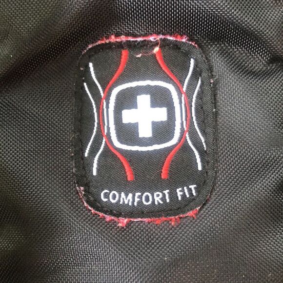 SwissGear by Wenger Durable Comfort Fit Gray Teal Backpack Bookbag Nature Leaf - Picture 10 of 13